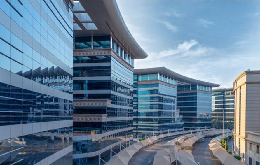 Dubai International Airport aerial view